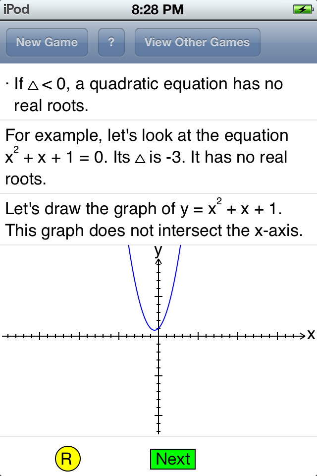 discriminant < 0