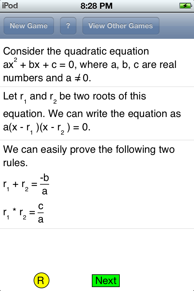 roots and coefficients